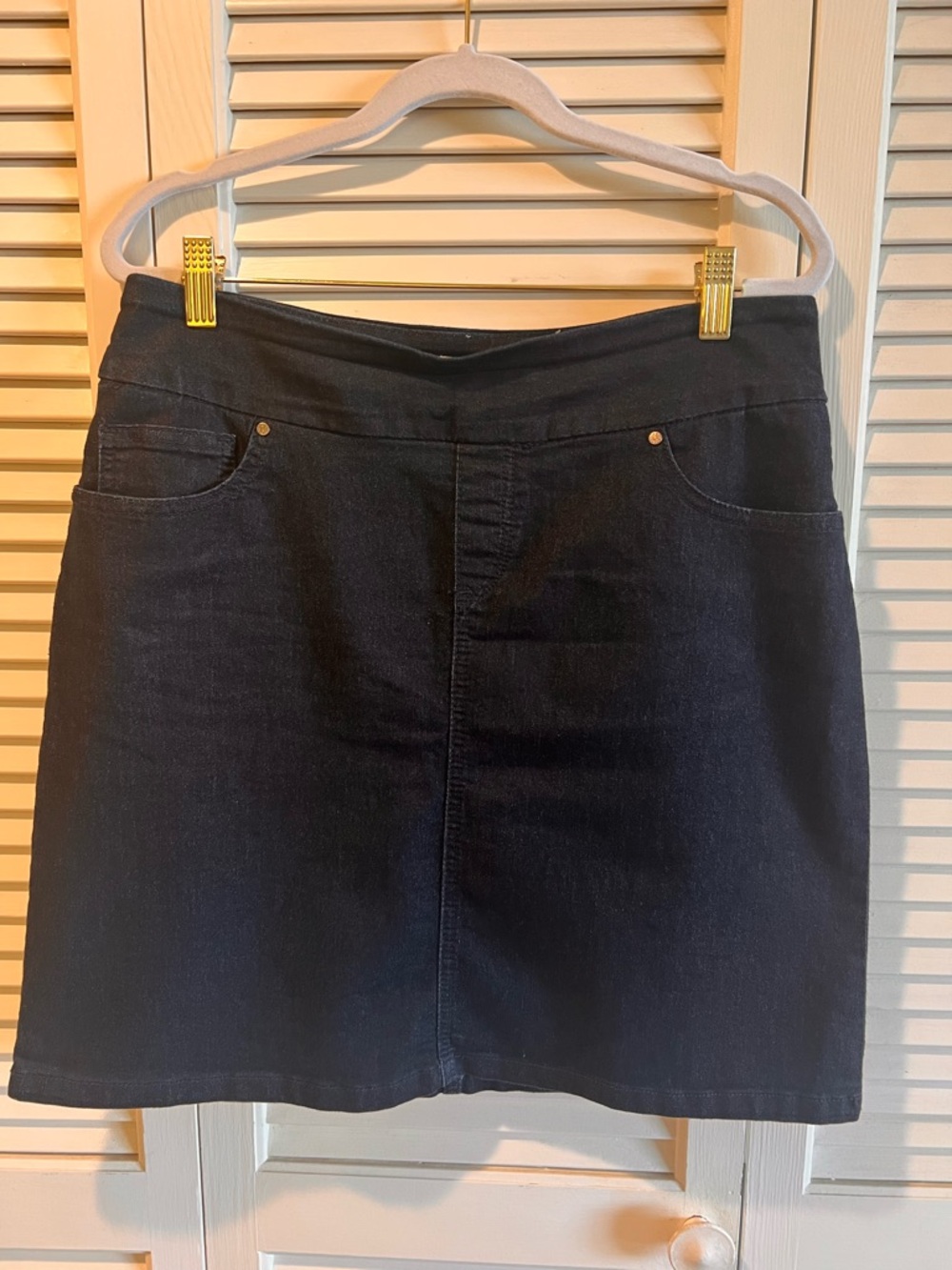 Peck & Peck Dark Blue Denim Mini Skirt 6